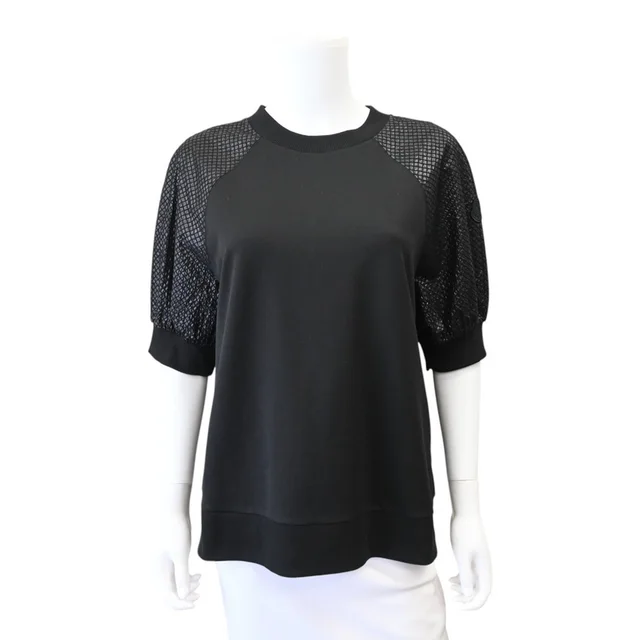 Moncler Black Short Sleeve T-Shirt in Black from Clotheshorse Anonymous