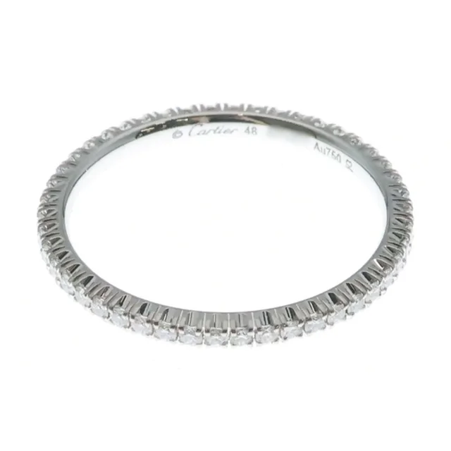 Cartier Etain Cell Full Eternity Diamond Ring White Gold in Taupe from The Reluxe