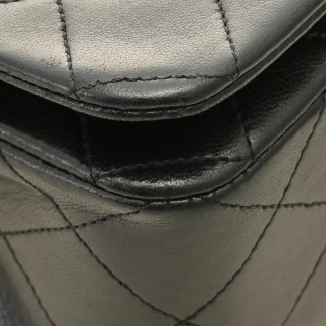 Chanel Quilted 23 Turnlock Full Flap Chain Shoulder Bag Black Lambskin in Black Lambskin from The Reluxe, photo 2 of 2