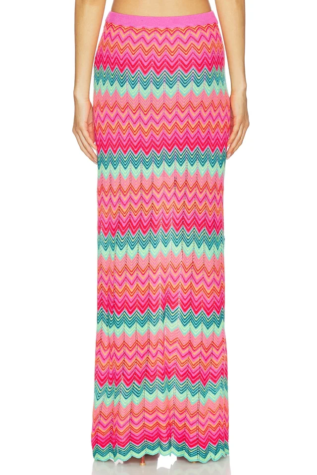 BEACH RIOT Ivana Maxi Skirt in Strawberry, photo 4 of 6 from REVOLVE (Canada)
