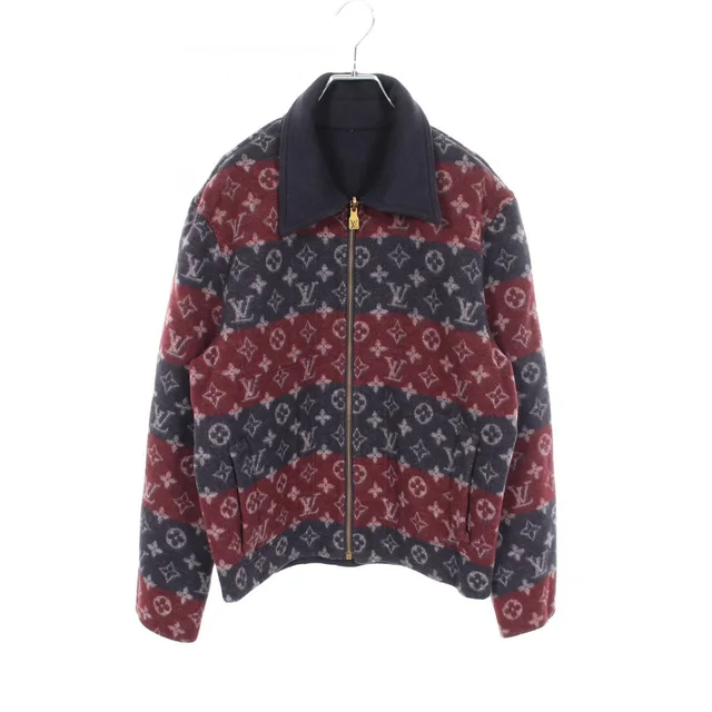 Louis Vuitton Jacket Monogram Double Face Reversible Workwear Wld Wool Cashmere in Cashmere from The Reluxe