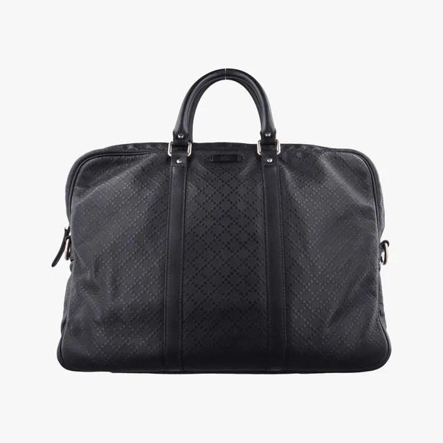 Gucci Diamante Black Leather in Black Leather from The Reluxe