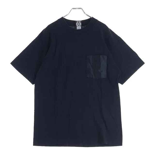 Chrome Hearts Vintage Short Sleeve Tee Nylon Pocket Back CH Cross Print Short in Nylon from The Reluxe