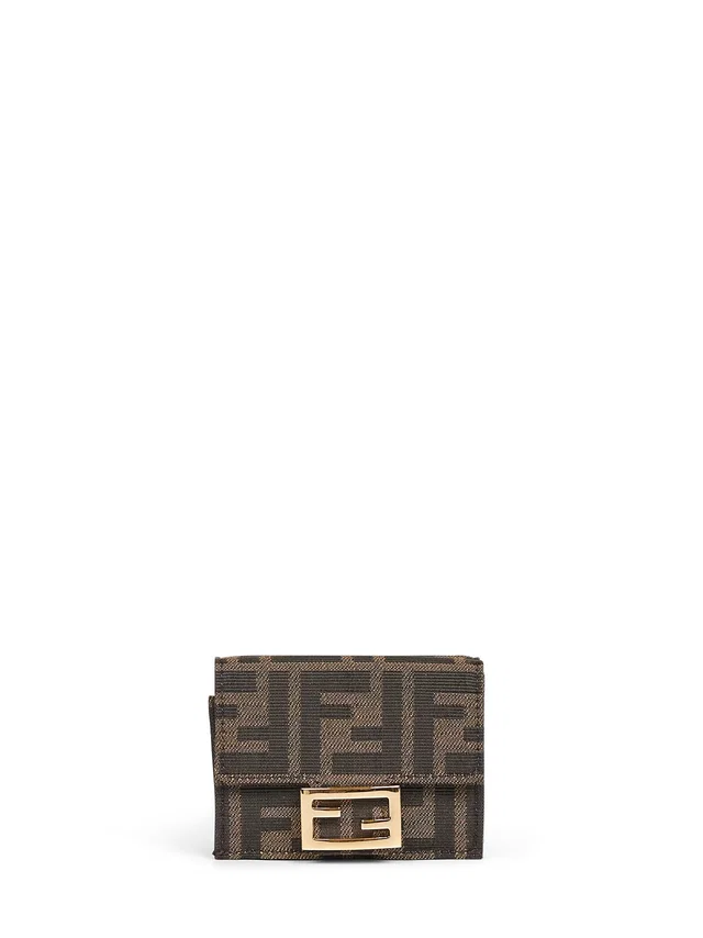 Fendi Wallet — Brown Polyester & Purses in Brown Leather from HEWI