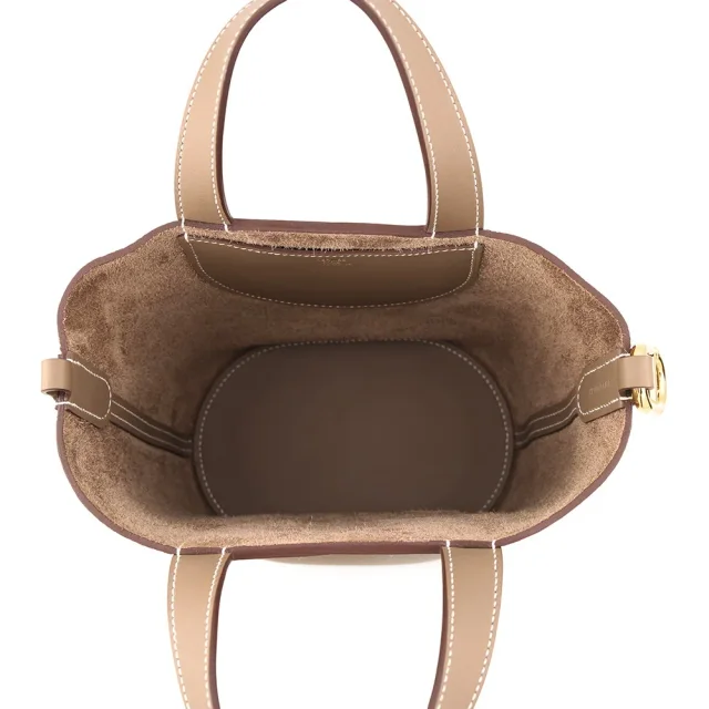 Hermès In the loop Etoupe Taurillon Clemence Swift Leather Size 18 in Taupe Clemence leather from GALLERY RARE, photo 5 of 14