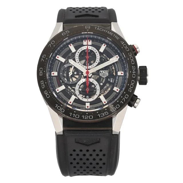 TAG Heuer Carrera CAR2A1Z 45mm Stainless Steel Watch from H&T