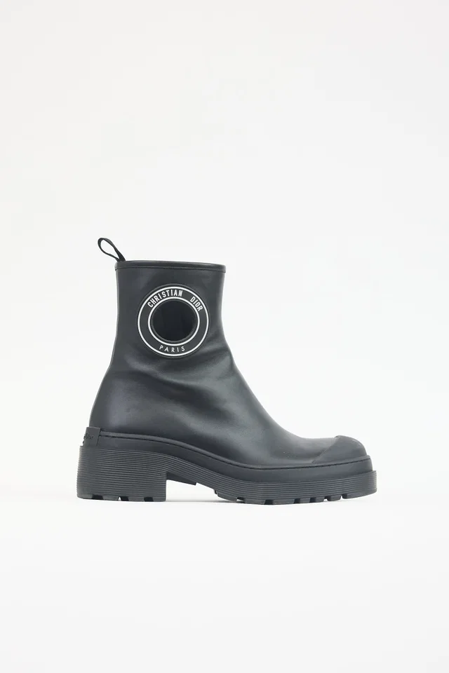Dior Leather Ankle Boot in Leather from VSP Consignment