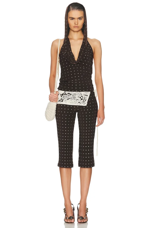 SIEDRES Gianna Capri Pant in Brown, photo 2 of 2 from FWRD