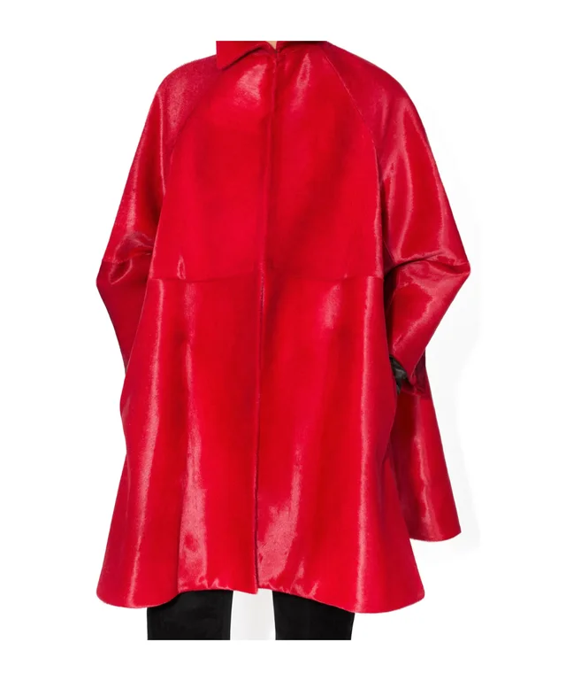 Alaia PONY CALFSKIN A-LINE COAT, photo 3 of 4 from SENSER