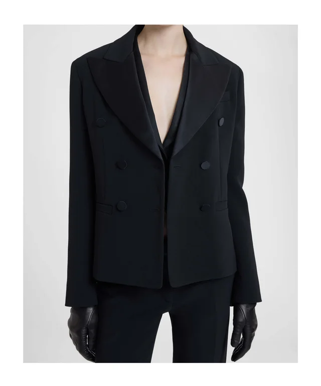 Ermanno Scervino Boxy smoking jacket in cady, photo 3 of 5 from SENSER