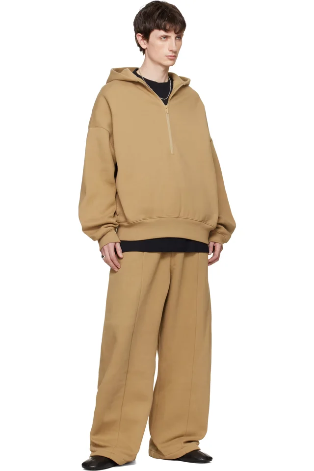 Fear of God ESSENTIALS Tan Signature Lounge Sweatpants, photo 4 of 4 from SSENSE