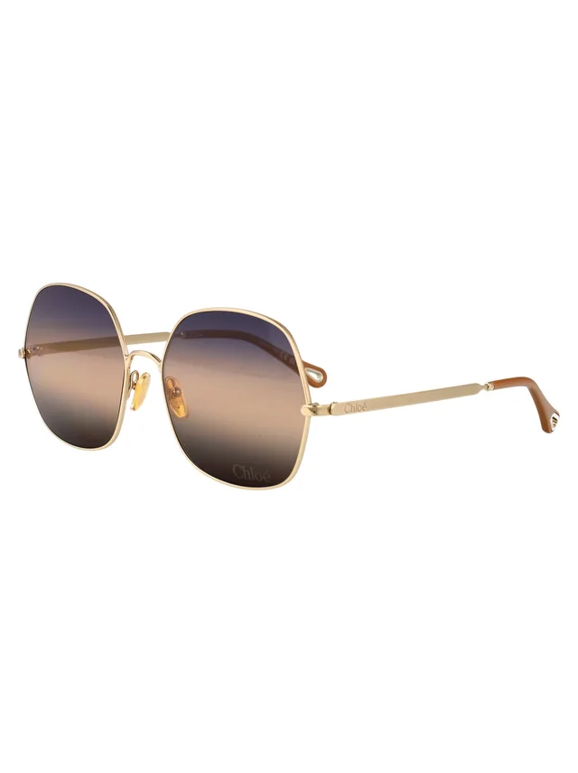 Chloé Ch0282s Gradient-Tint Metal Sunglasses — Gold in Gold from HEWI, photo 2 of 2