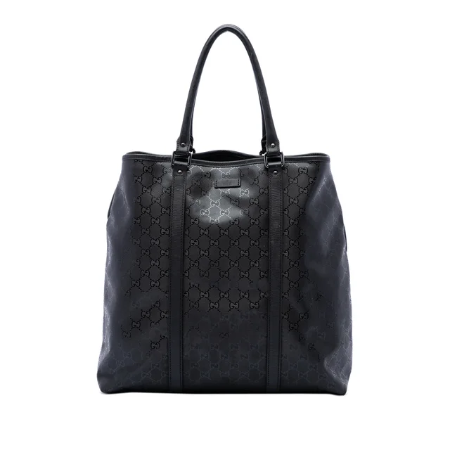 Black Gucci GG Imprime Joy Vertical Tote in Black Coated canvas from Designer Revival, photo 1 of 1