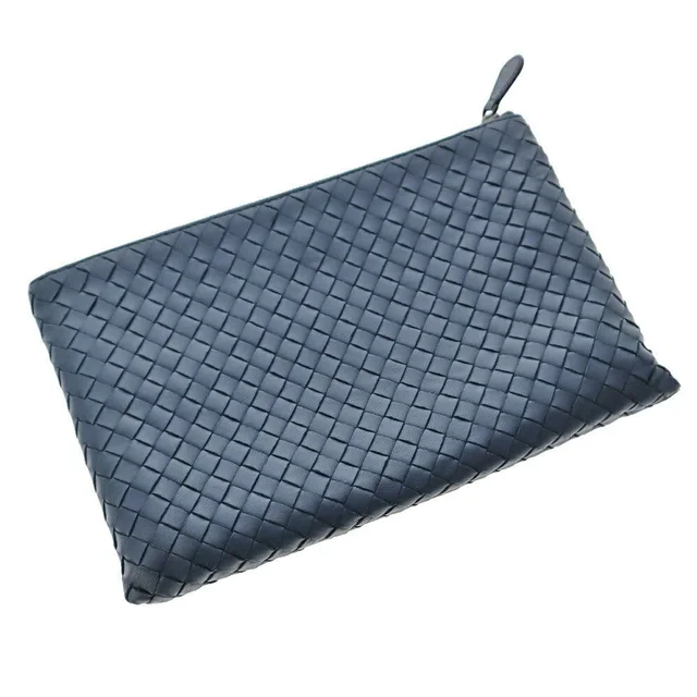 Bottega Veneta Clutch Bag Navy Blue in blue from Poshmark