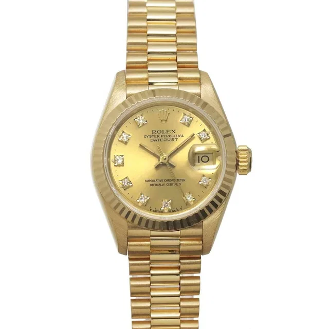 Rolex Datejust 69178G Serial R 750 YG 10P Diamond Gold Dial Ladies in Gold from Luxury Promise