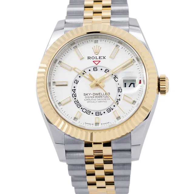 Rolex Sky-Dweller W42mm Stainless Steel K18WG White Dial336933 in White from GALLERY RARE