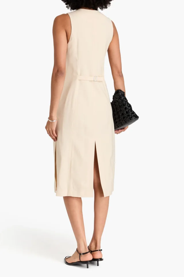 3.1 Phillip Lim Grain de Poudre Wool-Blend Midi Dress, photo 3 of 4 from THE OUTNET