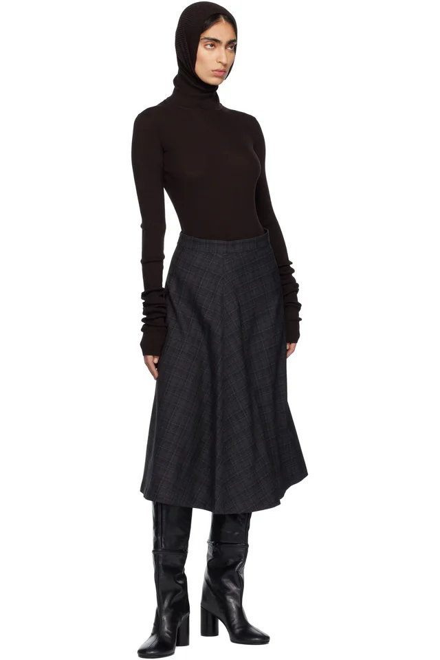 MARIE ADAM-LEENAERDT Brown Balaclava Sweater, photo 5 of 5 from SSENSE