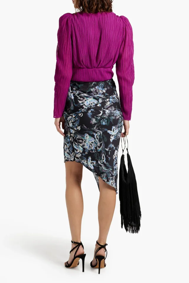 Iro Amili Cropped Plissé-Mesh Top, photo 3 of 4 from THE OUTNET