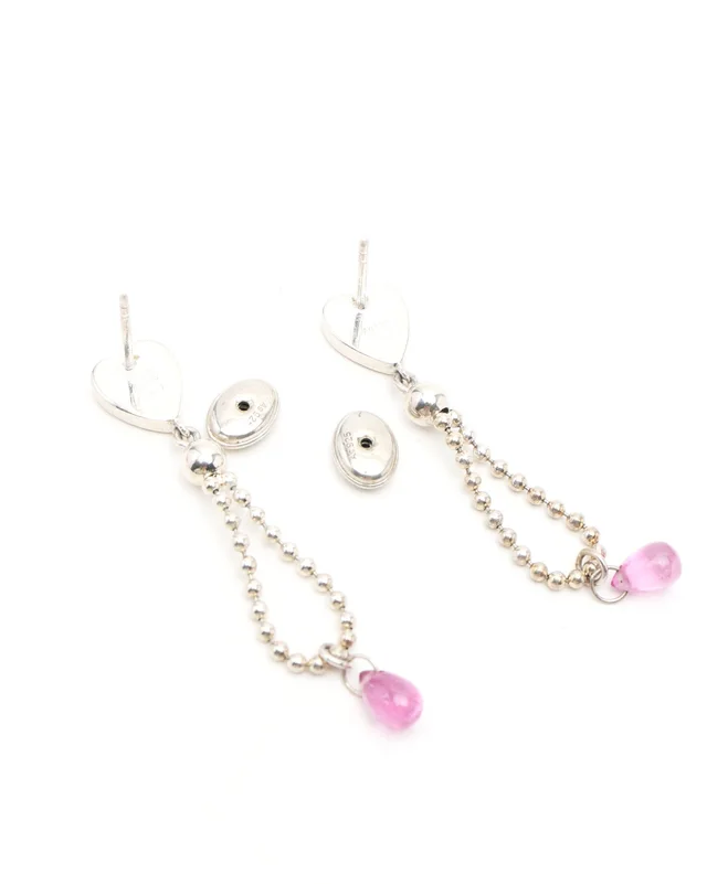 Gucci Heart Dangling Silver Earrings in Silver from A Retro Tale, photo 3 of 3