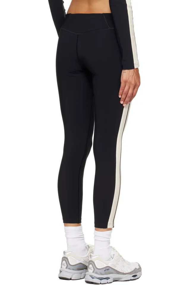 Palm Angels Black Classic Logo Low Track Leggings, photo 3 of 4 from SSENSE