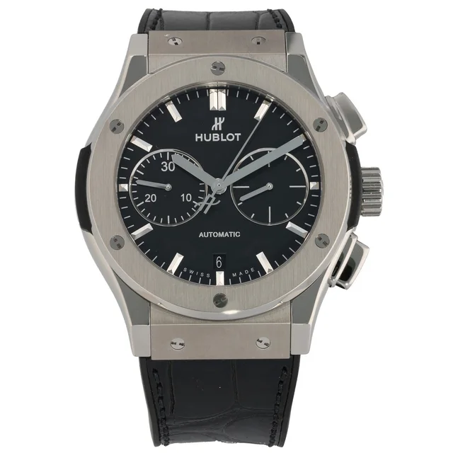 Hublot Classic Fusion 521.NX.1170.LR 45mm Titanium Watch in Leather from H&T