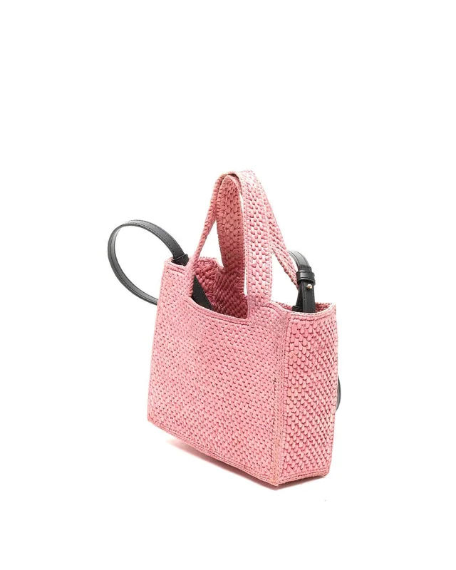 Loewe Mini Raffia Font Tote Bag in Raffia from A Retro Tale, photo 3 of 9