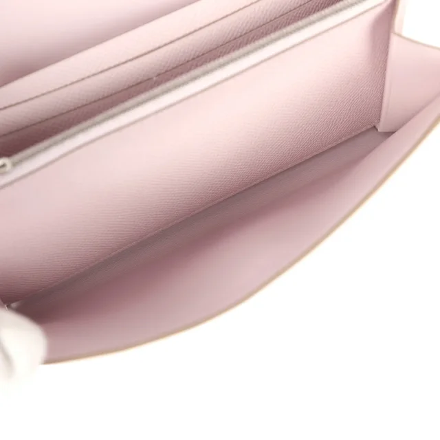 Hermès Constance Wallet To Go Mauve Pale Epsom Lacquered Palladium Hardware in Epsom leather from Madison Avenue Couture, photo 10 of 10