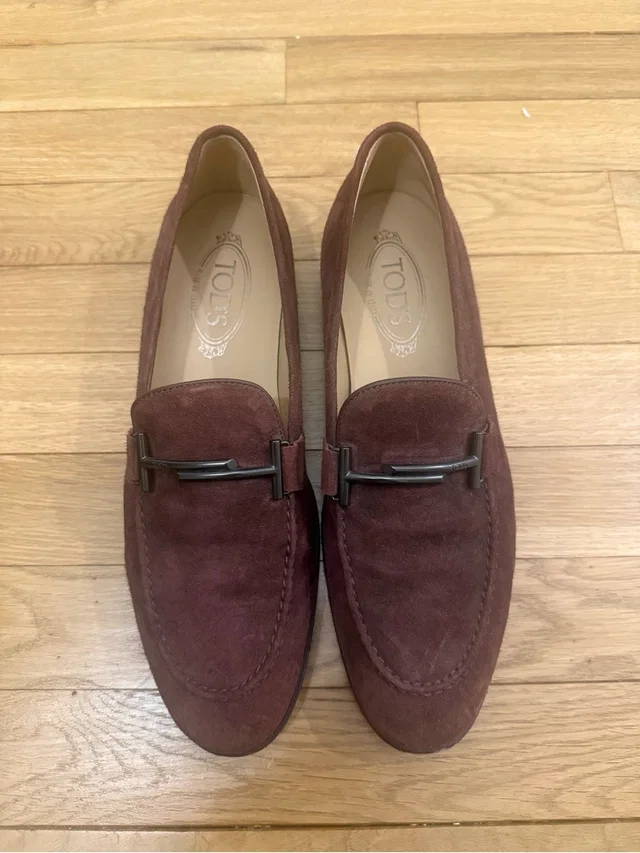 Tod's Men's Burgundy Suede Bit Loafers - Deep Wine in red Suede from Poshmark