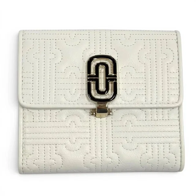 Bvlgari Parentesi Leather Bi-Fold Wallet, Compact White With Gold Hardware, Made In Italy, Women's, Box in white Leather from Grailed