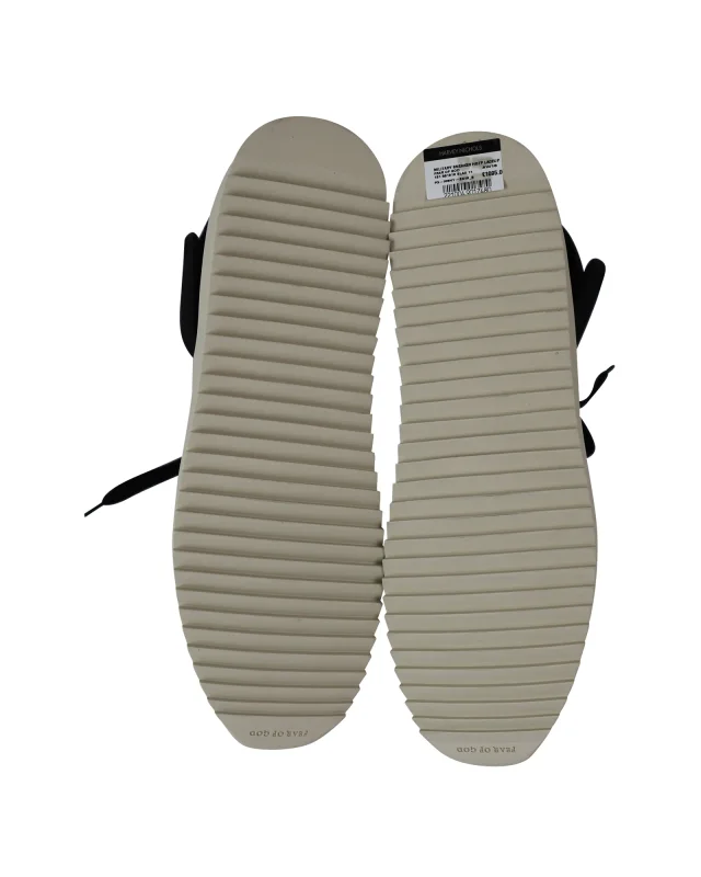 Fear Of God Military Sneakers in Black Nylon in black, photo 6 of 6 from ShopSimon