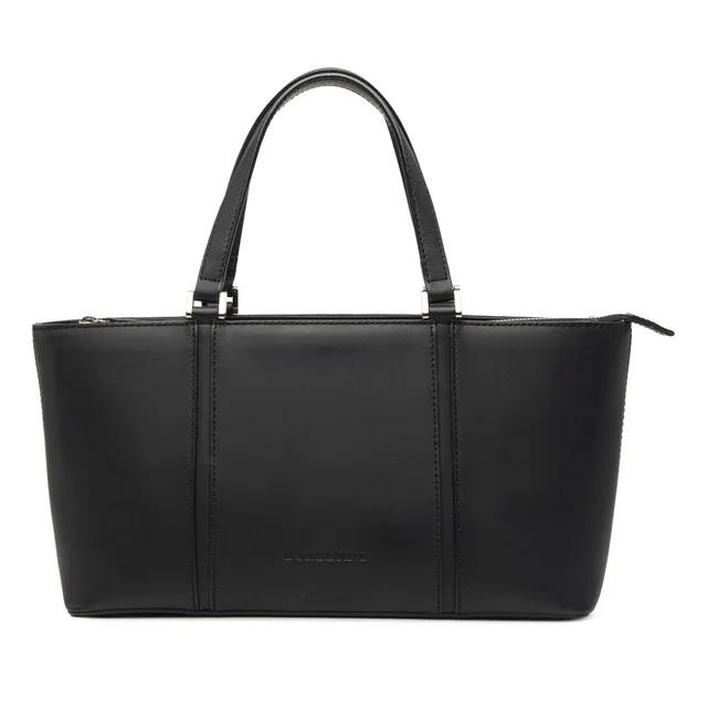 Black Burberry Leather Tote in Black Leather from Designer Revival, photo 1 of 1