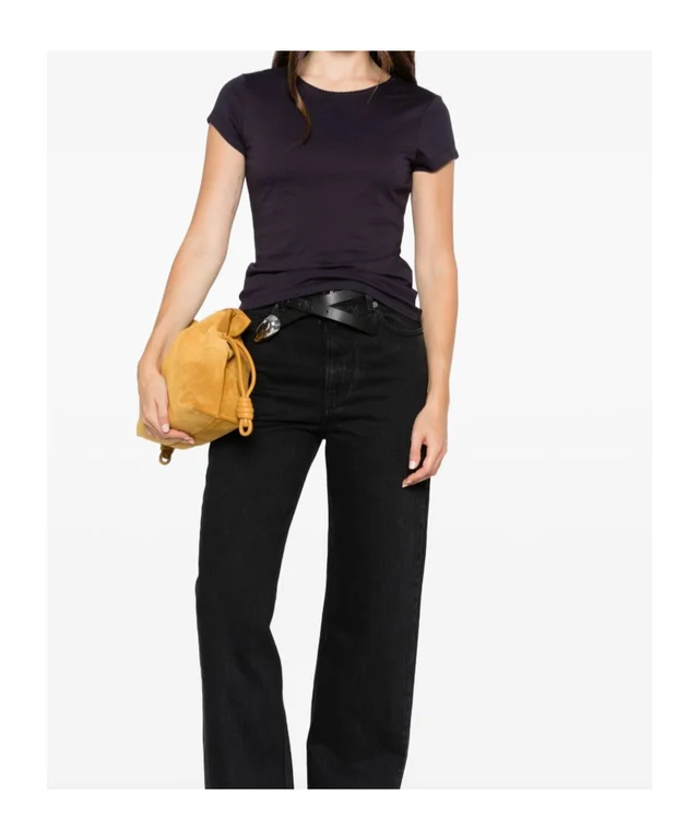 Loewe Anagram-embroidered bow-detail T-shirt, photo 2 of 5 from SENSER