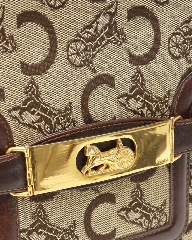 Celine C Horse Carriage Bag in Canvas from A Retro Tale, photo 6 of 14