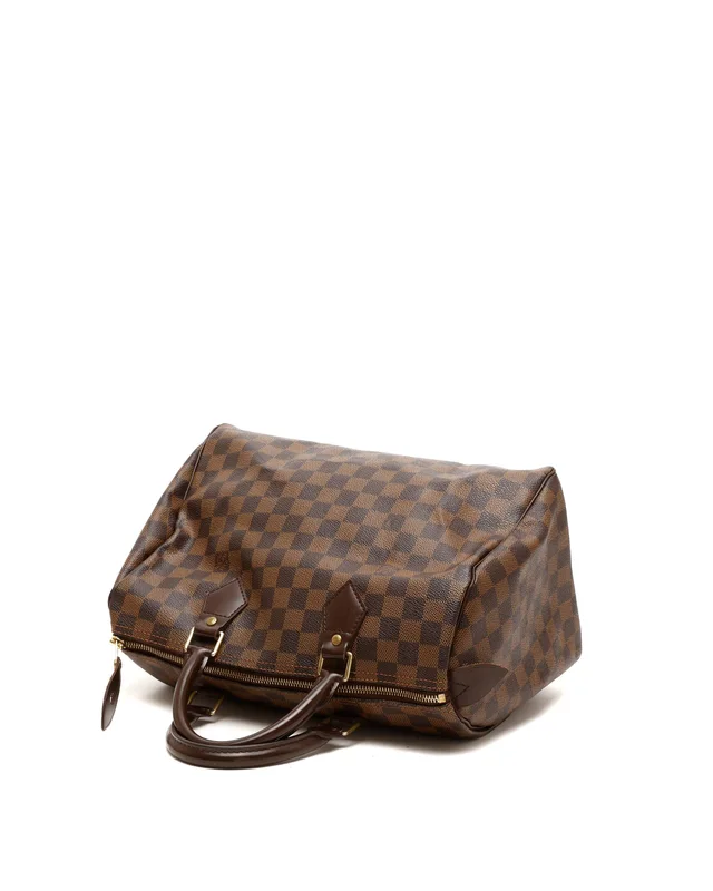 Louis Vuitton Damier Ebene Speedy 30 Bag in Brown Canvas from A Retro Tale, photo 4 of 9