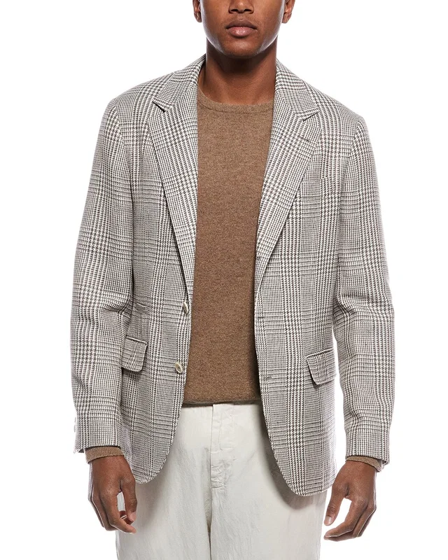 Brunello Cucinelli Linen, Wool, & Silk-Blend Blazer, image 1 of 1 from Gilt