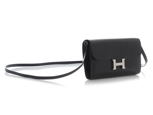 Hermès Black Box Calfskin Constance To Go in Black Calfskin from Ann's Fabulous Finds, photo 5 of 10