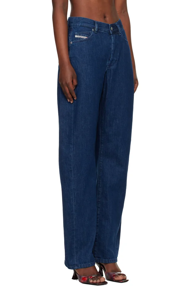 Diesel Navy 1974 D-Ellz 0dbdx Relaxed Jeans, photo 2 of 4 from SSENSE