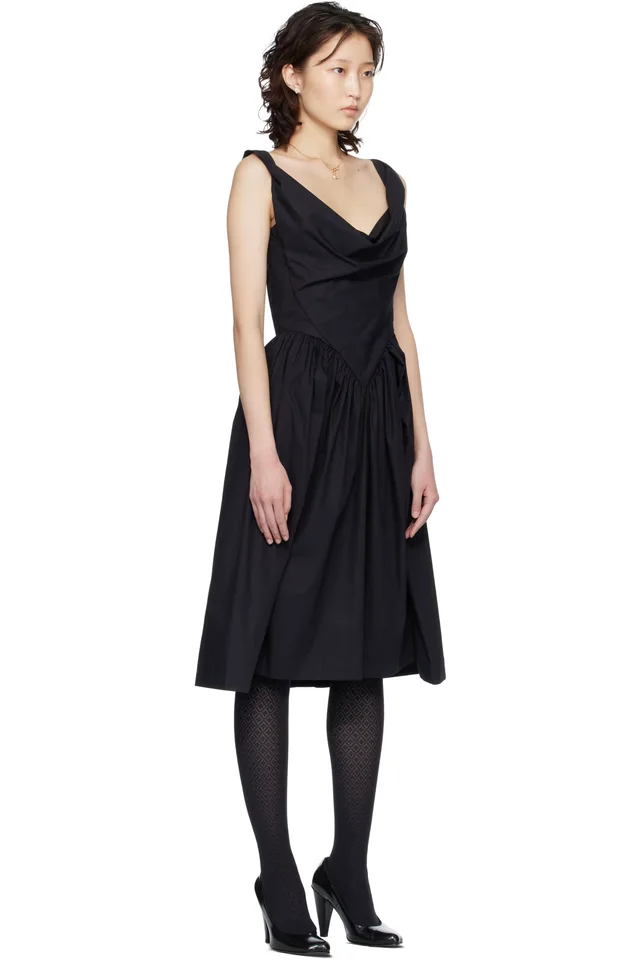 Vivienne Westwood Black Sunday Midi Dress, photo 2 of 4 from SSENSE