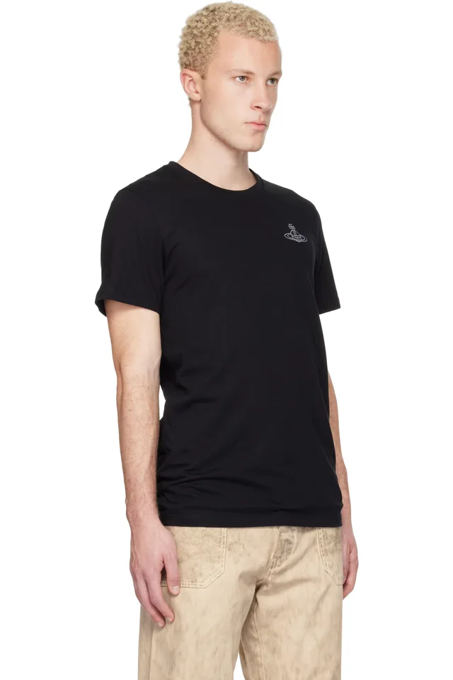 Vivienne Westwood Two-Pack Black Cotton Jersey T-shirts, photo 2 of 4 from SSENSE