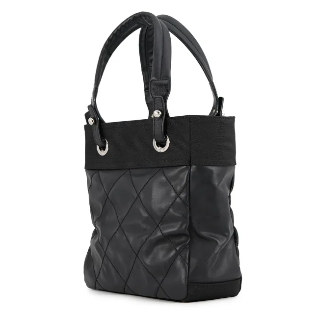 Chanel Paris-Biarritz Tote Bag BlackA34208 PVC Leather Size PM in Leather from GALLERY RARE, photo 2 of 15