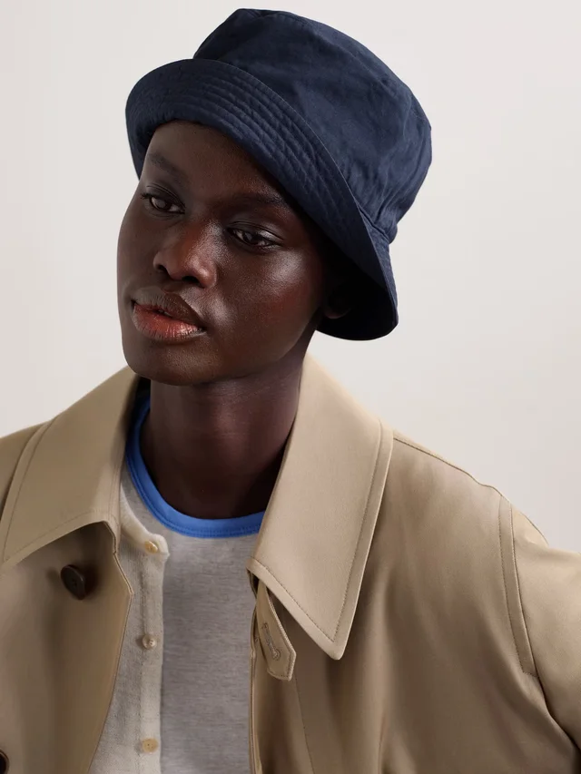 AURALEE + Kijima Takayuki Finx cotton-twill bucket hat in Blue, photo 2 of 2 from NET-A-PORTER (Canada)