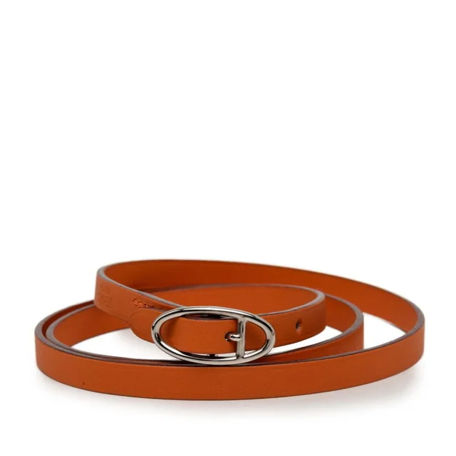 Hermès Leather Charm Bracelet in orange Leather from Poshmark