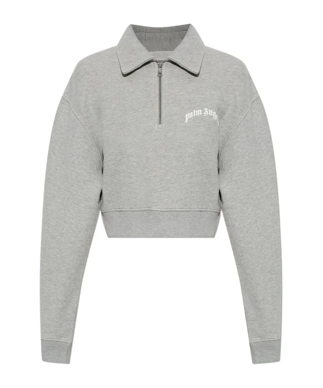 Palm Angels Logo Cropped Zip Sweatshirt from SENSER, photo 1 of 1