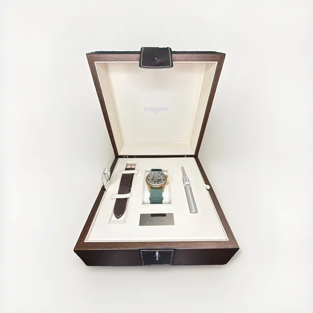 Longines Legend Diver Bronze 42mm Auto Green Dial 300m Box Papers Extra Strap in brown|gold|neutral|green from Poshmark