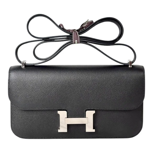 Hermès Black Constance Elan in Epsom with PHW in Black Epsom leather from Luxury Promise, photo 2 of 2