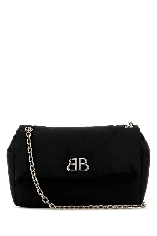 Balenciaga Monaco Shoulder Bag — Black in Black Nylon from HEWI