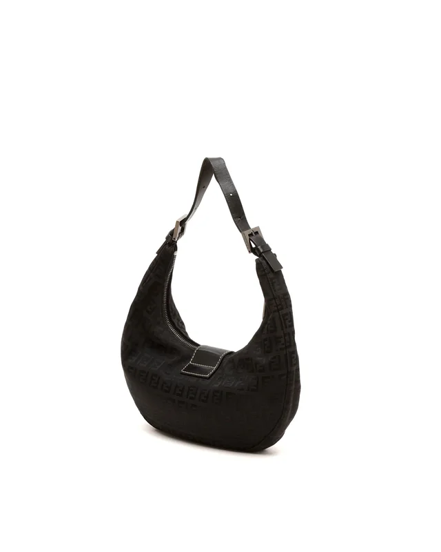 Fendi Zucchino Croissant Bag in Canvas from A Retro Tale, photo 3 of 7