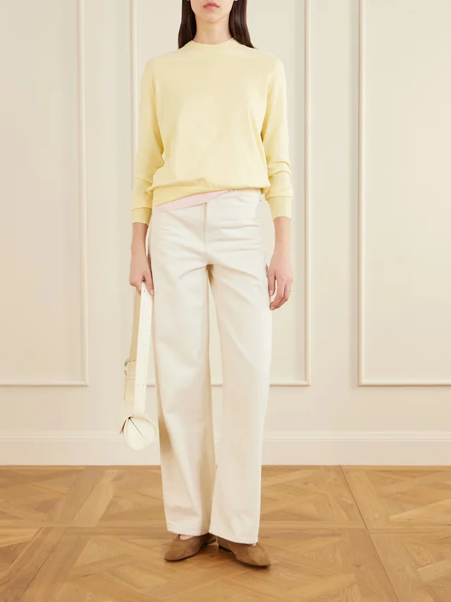 JIL SANDER Cotton sweater in Yellow, photo 2 of 2 from NET-A-PORTER (Canada)