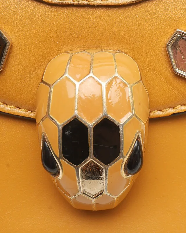 Bvlgari Serpenti Gem Studded Top Handle Bag in Leather from A Retro Tale, photo 7 of 9